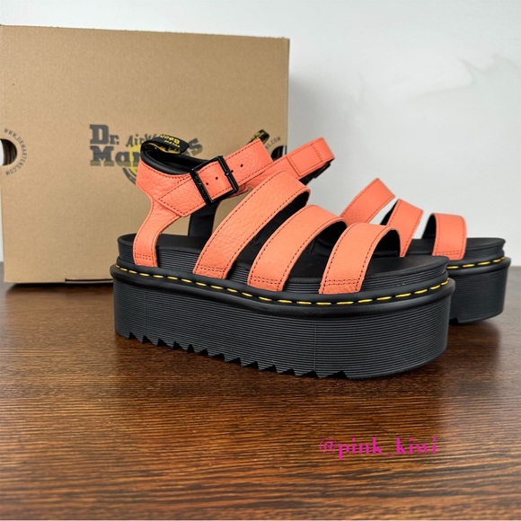Dr. Martens Shoes - Dr. Martens Blaire Quad Coral Platform Sandals